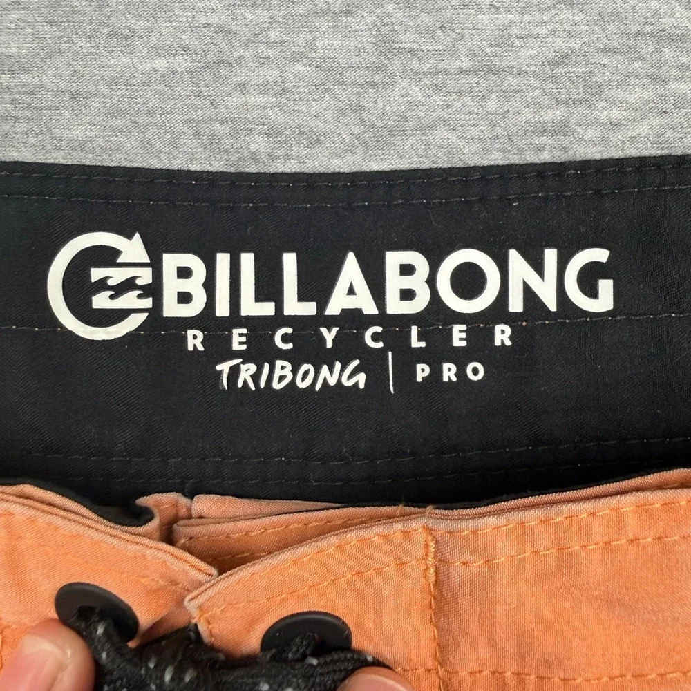 Billabong Mens Tribong Pro Recycler Board Shorts Orange Green Grey M120TBTB 31